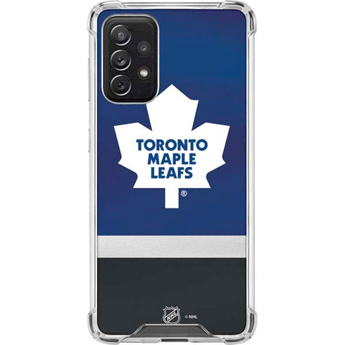 NHL Toronto Maple Leafs Jersey Galaxy A72 5G Clear Case